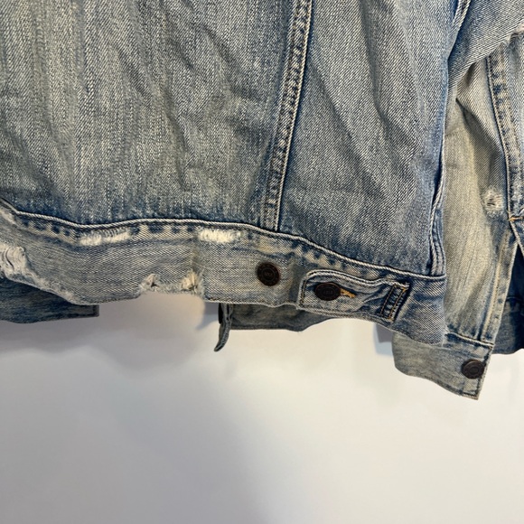 Able Light Blue Distressed Denim Jacket - Picture 7 of 14